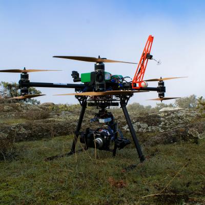 photo drone au petit matin