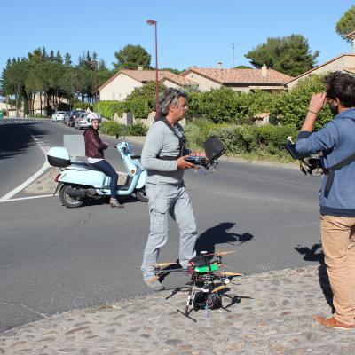 suivi de scooter skyvide-drones