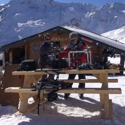 tournage drone snowpark