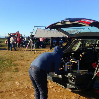 Arrivée décor tournage