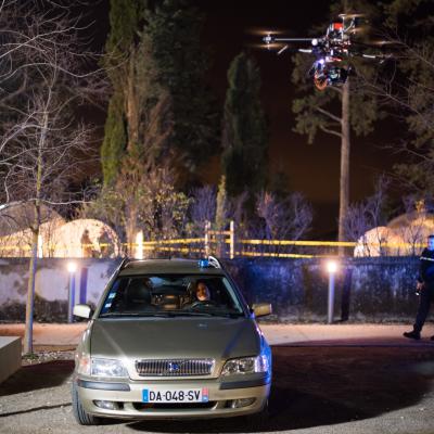 Superbe tournage de nuit dans un décors insolite - série TV