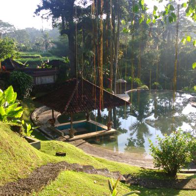 1ère matinée de tournage au dessus d'Ubud...instant de grâce